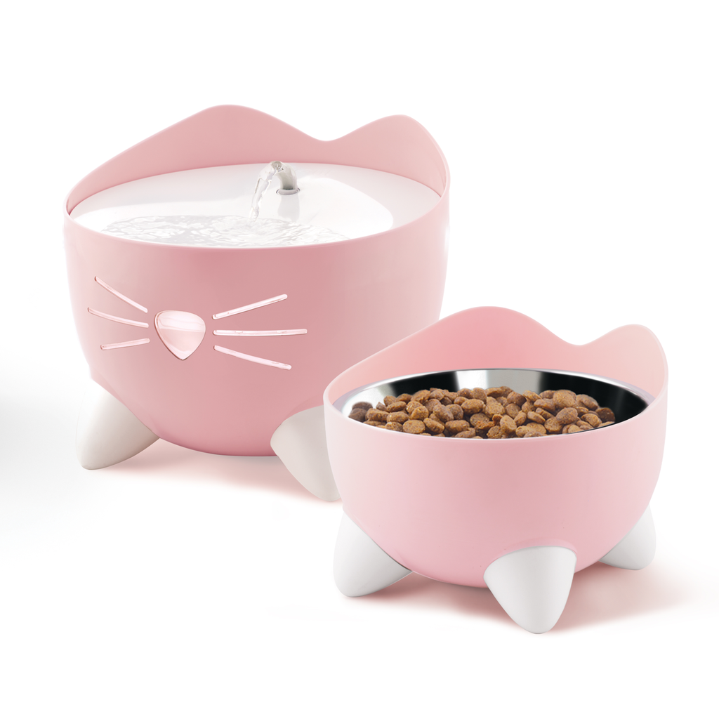 CatIt Pixi Drinking Fountain Combo Pack, Pink