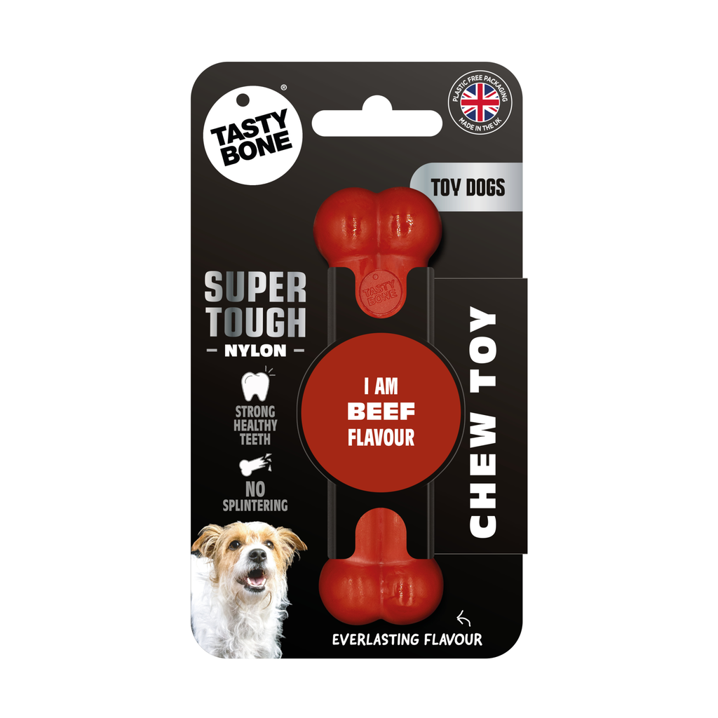 TastyBone Nylon Toy Dog, Beef Flavor