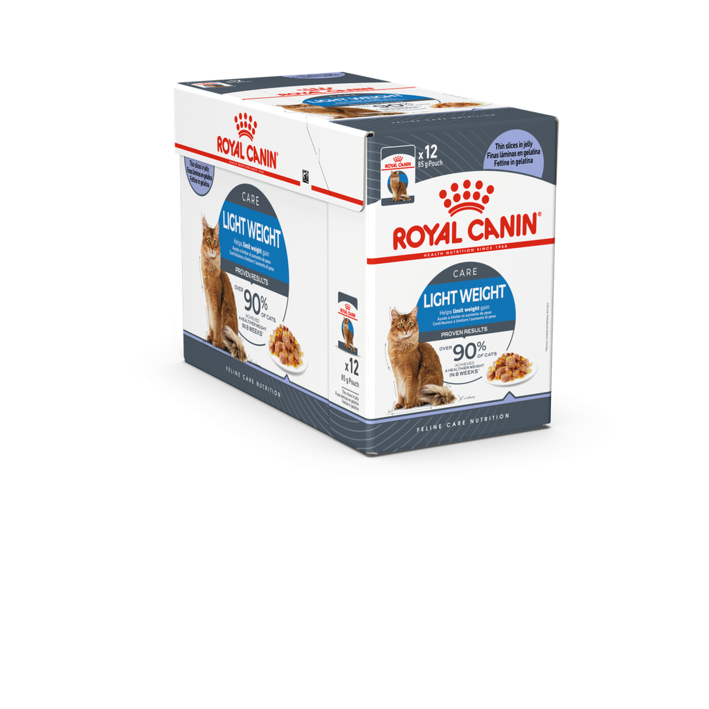 ROYAL CANIN Feline Care Nutrition Light Weight Jelly (Wet Food - Pouches) 12 x 85 g