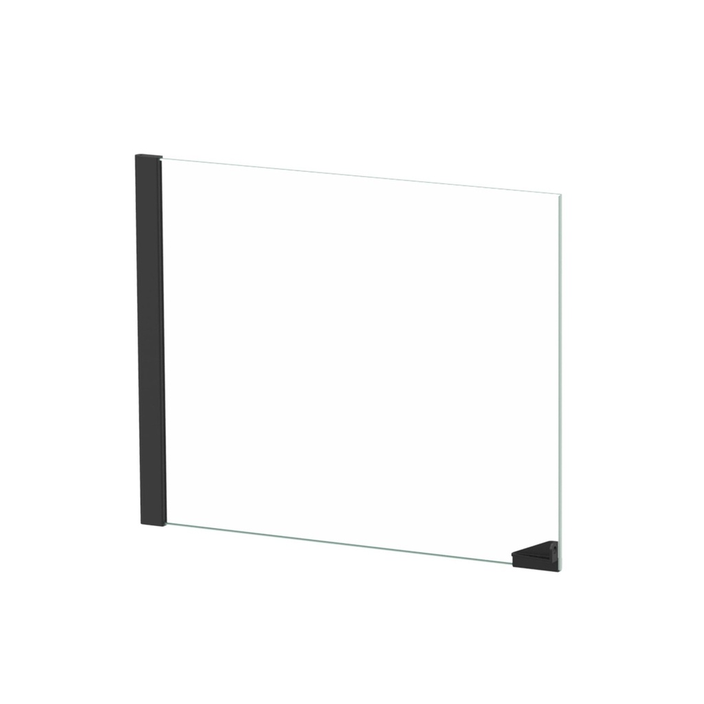 TERRATLANTIS Spare Part Glass Left Door for Terrarium, Black, 132x45x75 cm
