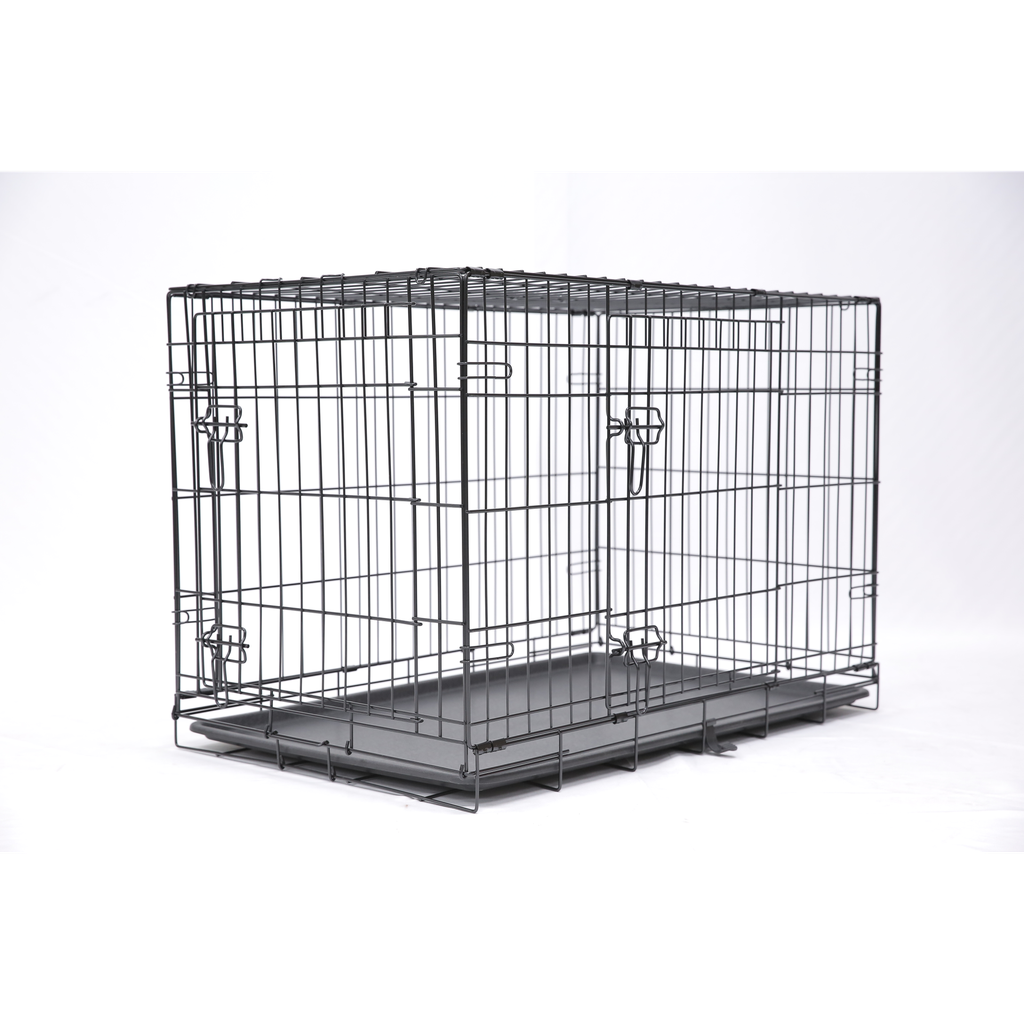URBAN PETS Foldable Dog Crate Large Size, 91x 56 x 63 cm