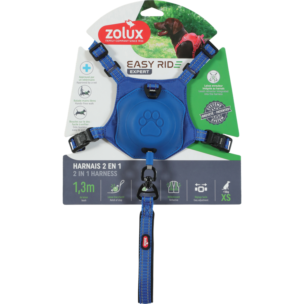 ZOLUX Easyride Harness Blue, XSmall