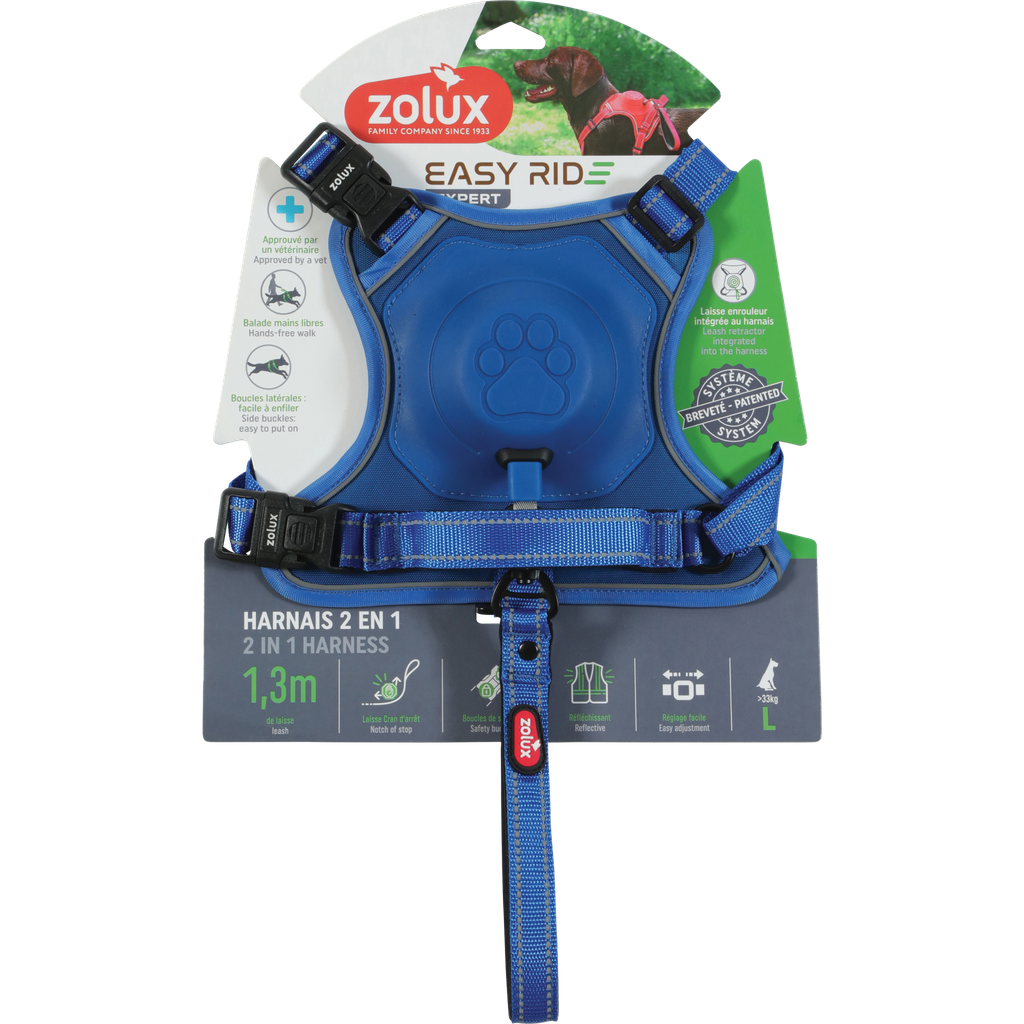 ZOLUX Easyride Harness Blue, Large