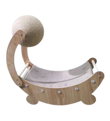 Thunder Paws Opal Cat Cardboard Scratcher - 50X20X46CM