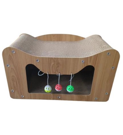 Thunder Paws Agate Cat Cardboard Scratcher - 55X30X30CM