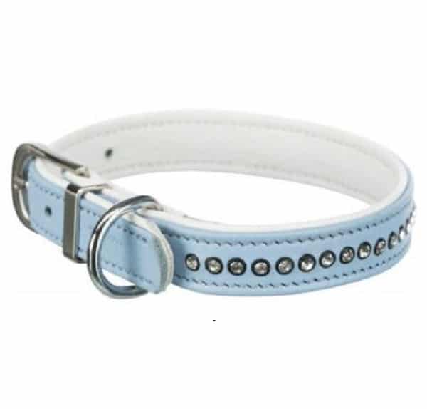 Trixie Active Comfort Collar with Rhine Stones for Dogs LIGHT BLUE/SMALL