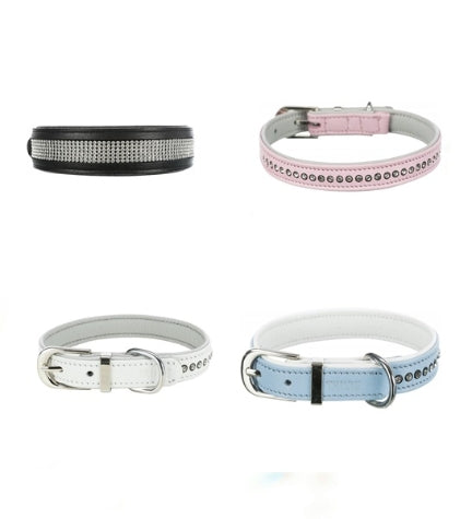 Trixie Active Comfort Collar with Rhine Stones for Dogs BLACK/L-XL