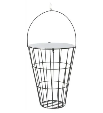 Trixie Hay Manger Hanging with Lid Metal /16×21CM