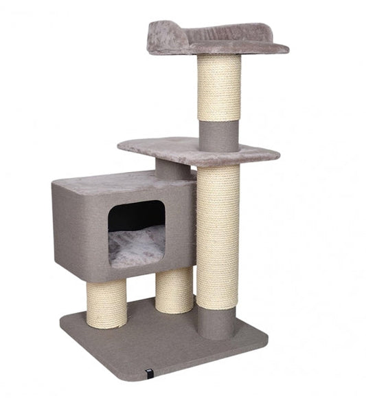 ebi Cat Scratching Tree Vece - BEIGE/80X80X148CM