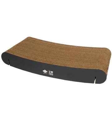 D&D Home I Love Happy Cats Refill Cardboard for David Curved Shelf - BROWN/60X29X10CM