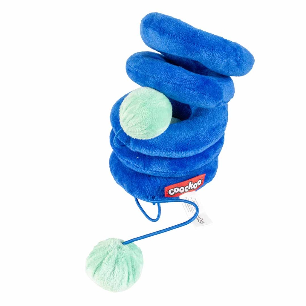 ebi Coockoo TWISTER Plush Cat Toy - BLUE/36X10X10CM