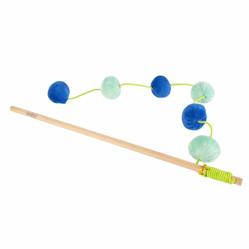 ebi Coockoo JOLLY JUMPER Cat Wand - BLUE&GREEN/40X4X4CM