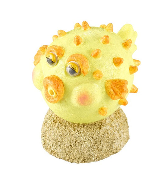 Aqua D'Ella Action Air Puffer Fish Aquarium Décor - 8X6X7CM