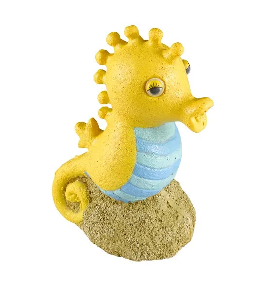 Aqua D'Ella Action Air Seahorse Aquarium Décor - 8X5X10CM