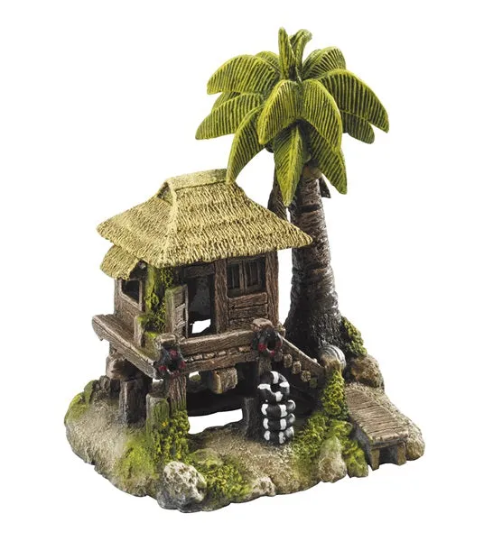 Aqua D'Ella Tropical Island #3 Aquarium Décor - 19X15X22CM