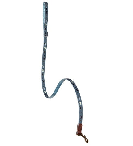 Danish Design FatFace Marching Dog Lead BLUE/1.5CM Small