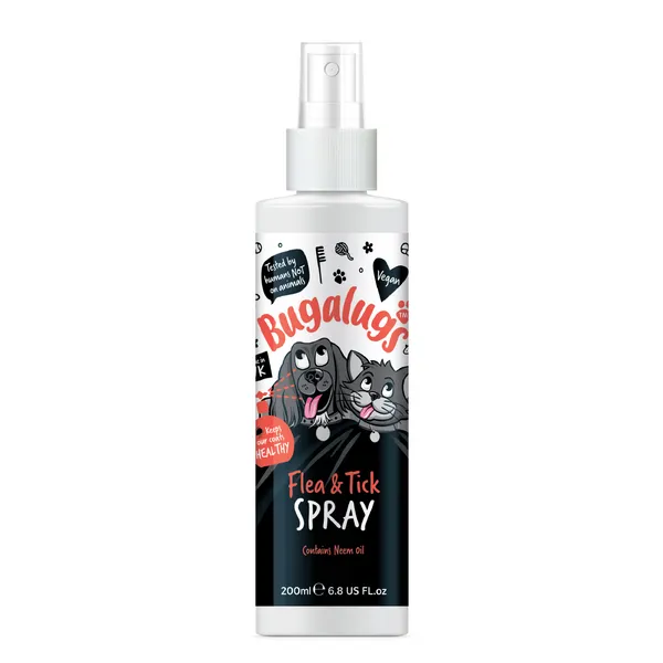 Bugalugs Flea & Tick Spray for Dogs & Cats - 200ML