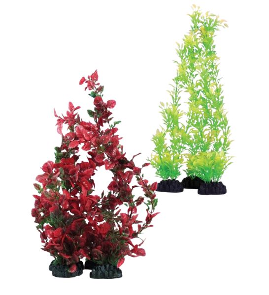 Hugo Kamishi Rose Leaf Aquarium Plant Décor - GREEN/13CM