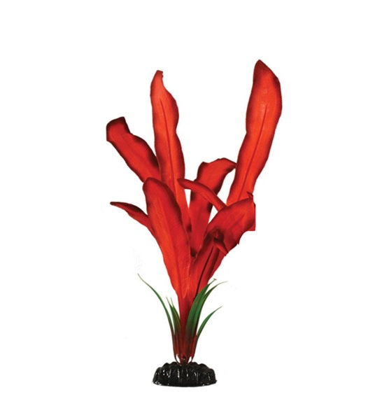Hugo Kamishi Red Bleheri Silk Aquarium Plant Décor - RED/13CM