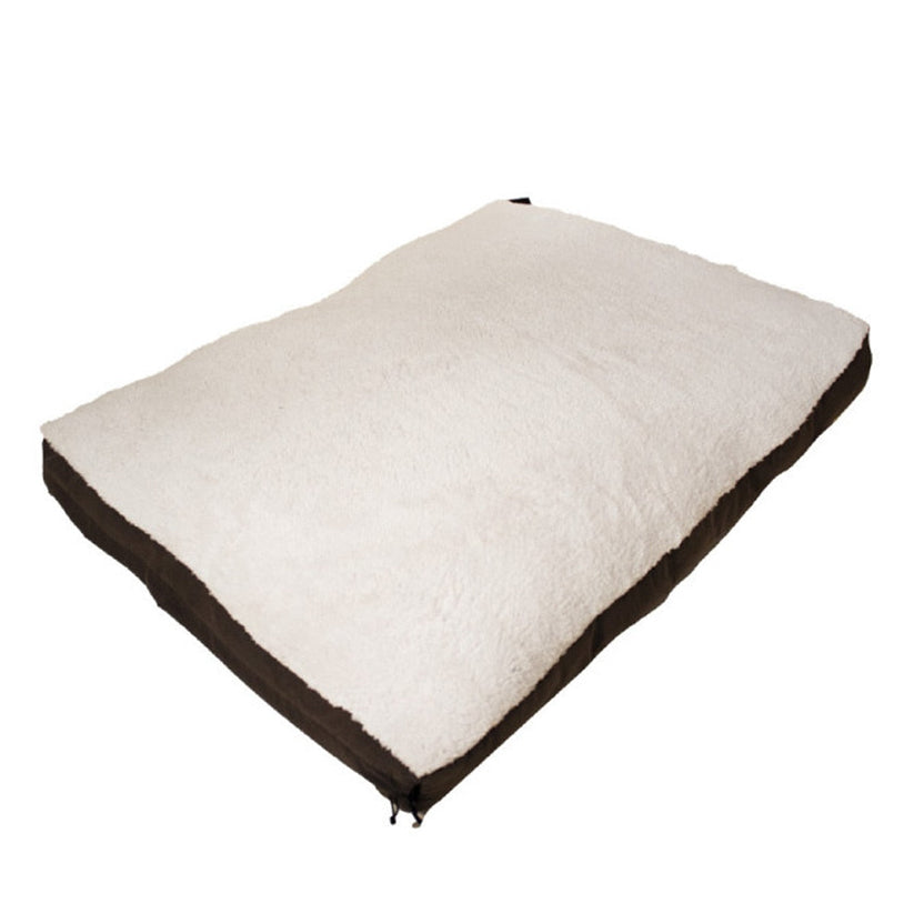 51DN Sheep Box Pillow Dog Bed - BEIGE-BROWN/115X80X15CM