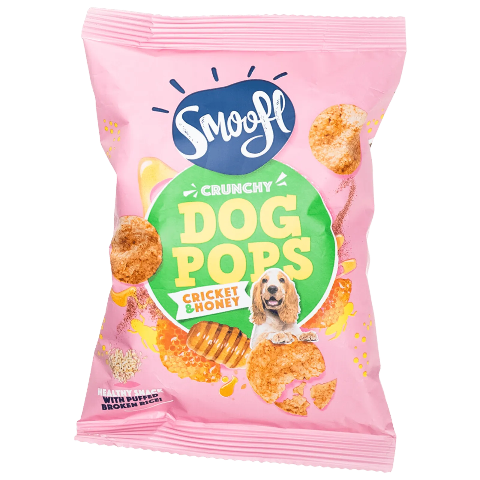 Smoofl Crunchy Cricket & Honey Pops Dog Treats - 24G