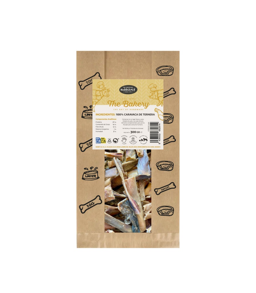 Hobbitalf Air Dried Beef Mask Dog Treats - 300G