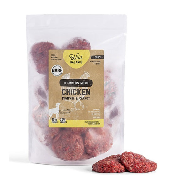 Wild Balance Complete BARF Beginners Menu Chicken for Dogs - 1KG