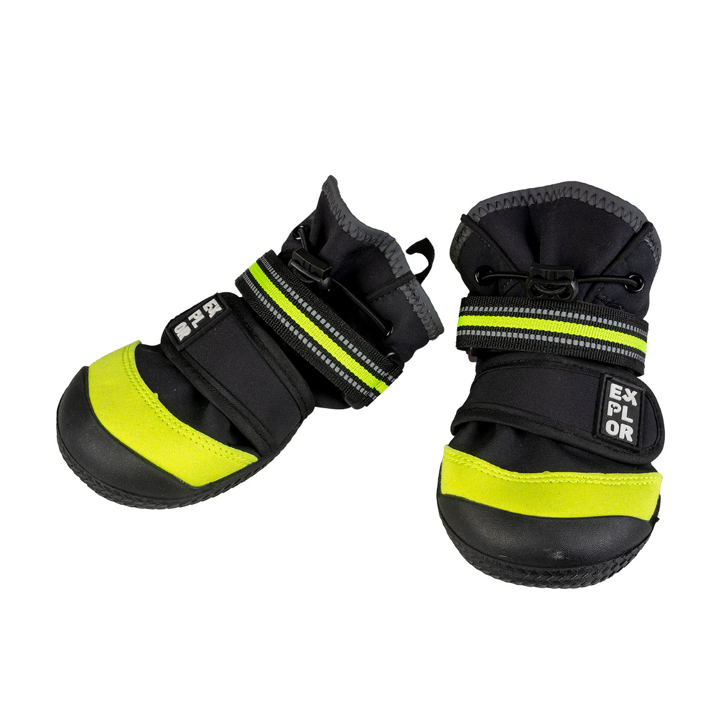 Duvo+ Gear Dog Shoes 4St - M - 6.4X8.9cm Black 