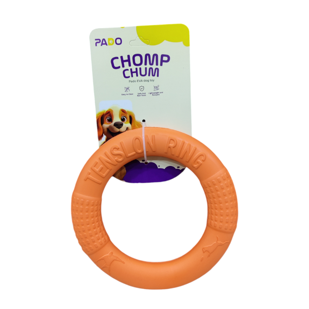 Pado Chomp Chum Ring EVA Toy-Orange [‚åÄ17cm]