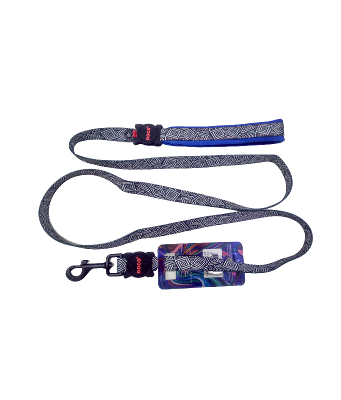 Doco Loco Leash - 6ft (DCL1072)[Texture - Hologram, Size - L]
