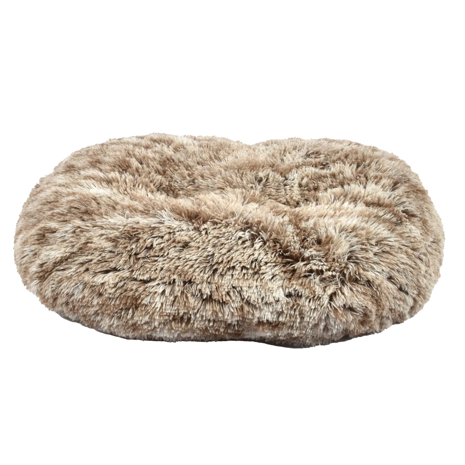 Bobby Oval Furry Cushion Grey 65 x 56 cm
