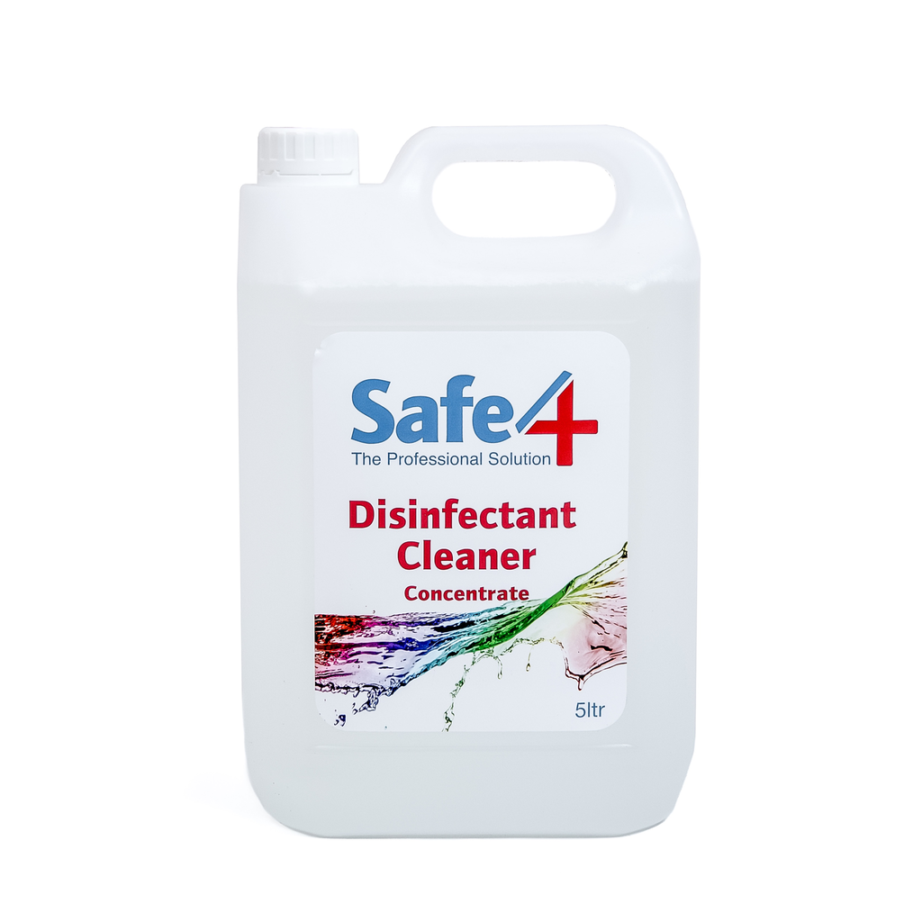 Safe 4 Concentrated Disinfectant Cleaner, Odourless, Enhanced Formula, 5 L