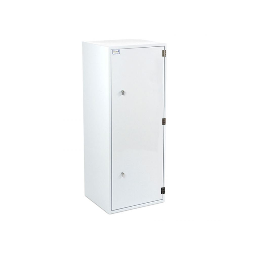 Burtons Vet Clinic Controlled Drugs Cabinet 500Wx450Dx1250H MM Single Lock supplied with 2 Keys & ID Card, RH Door - Four Removable Shelves