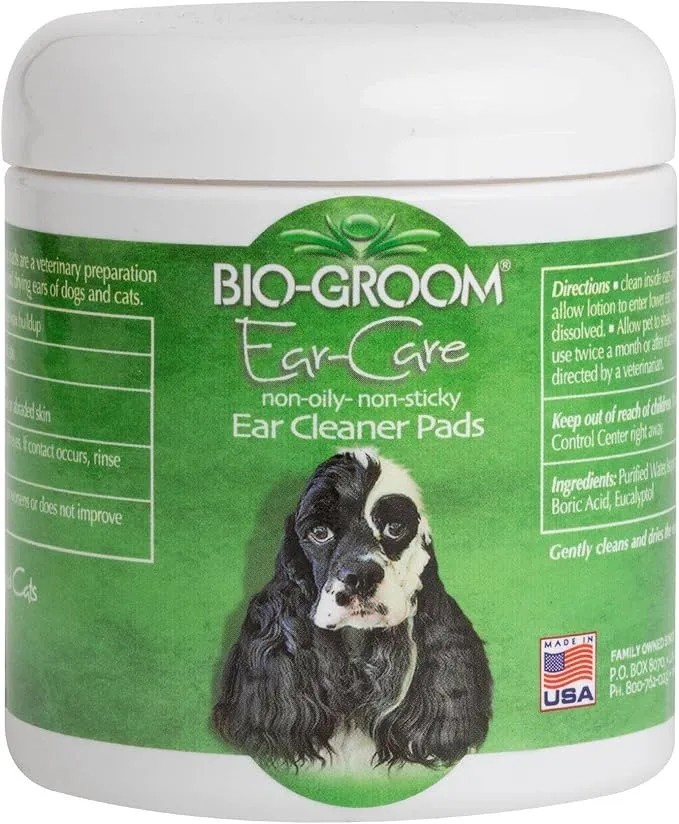 Bio-Groom Ear-Care Dog Cleaner Pads 160gm