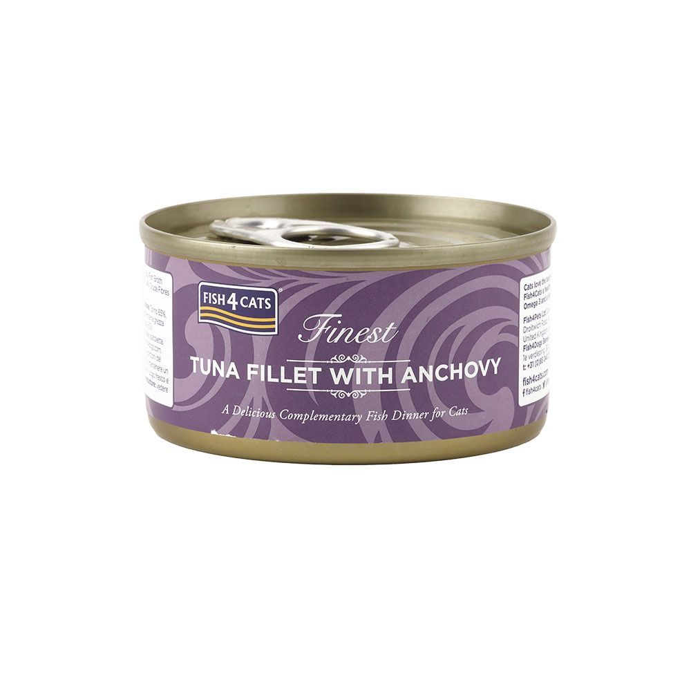 Fish4Cats Finest Tuna Fillet with Anchovy Wet Cat Food 70gm