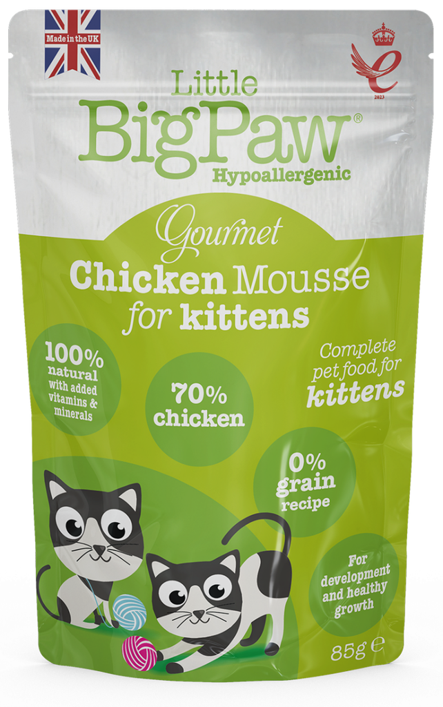 Little BigPaw Gourmet Chicken Mousse Wet Kitten Food 85g 85G