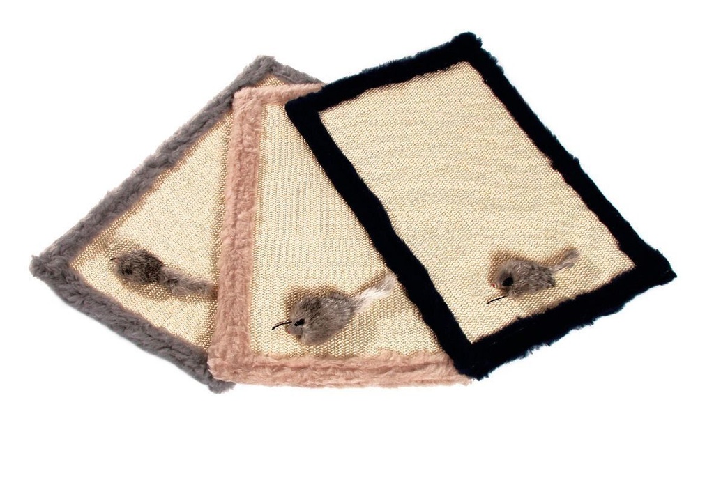 Flamingo Star Carpet Cat Scratching Mat BEIGE-OS