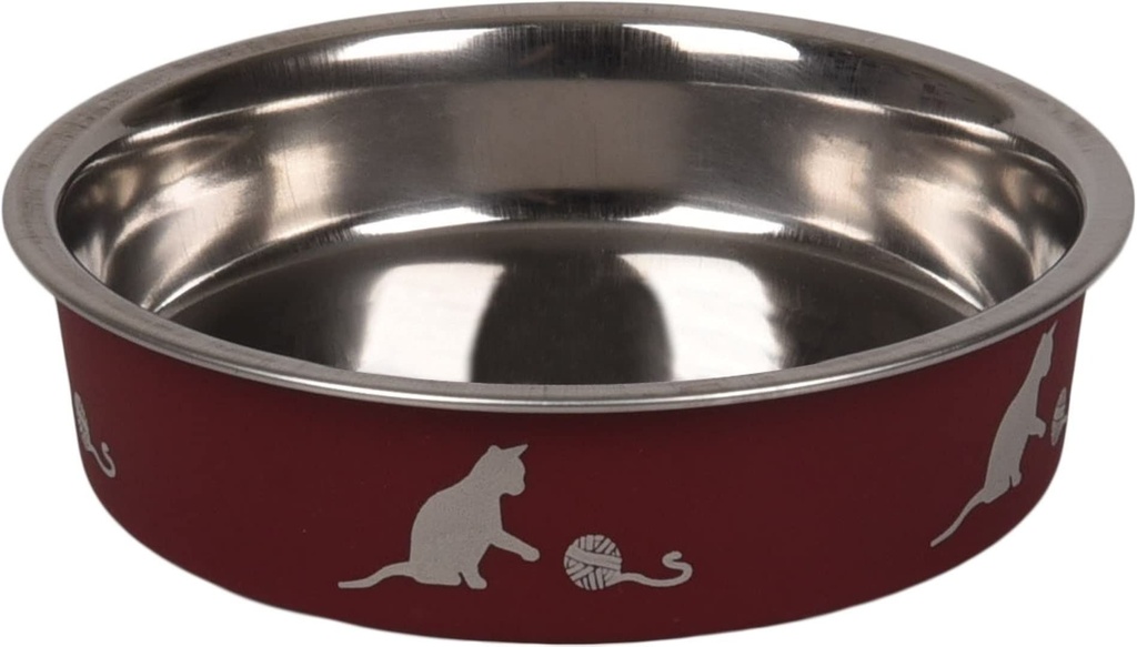 Flamingo Bella Kena Cat Bowl RED-11CM