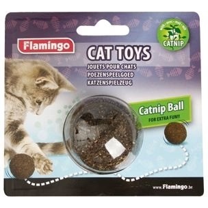 Flamingo Catnip Ball Cat Toy OS