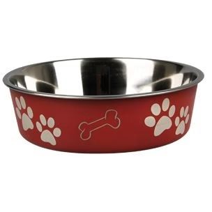 Flamingo Bella Kena Dog Bowl RED-17CM