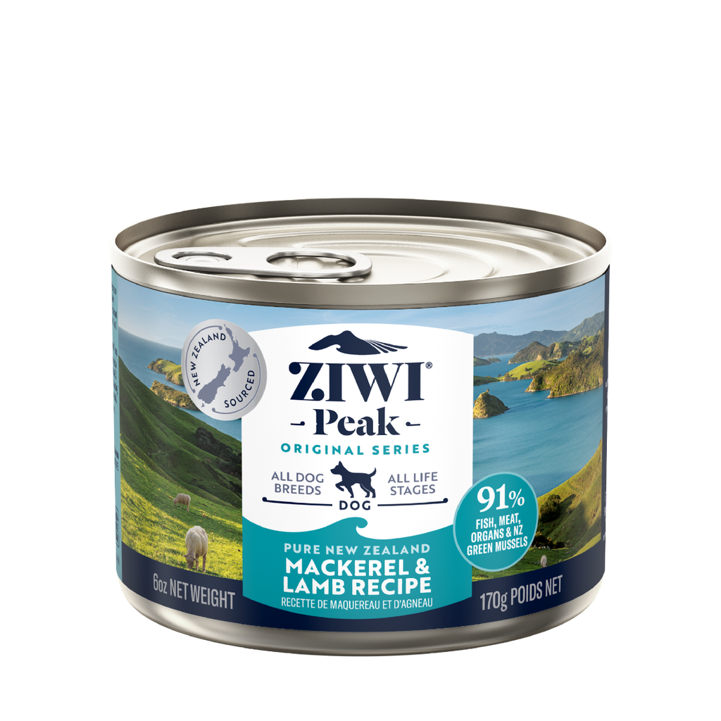ZIWI Peak Mackerel & Lamb Recipe Wet Dog Food 170g
