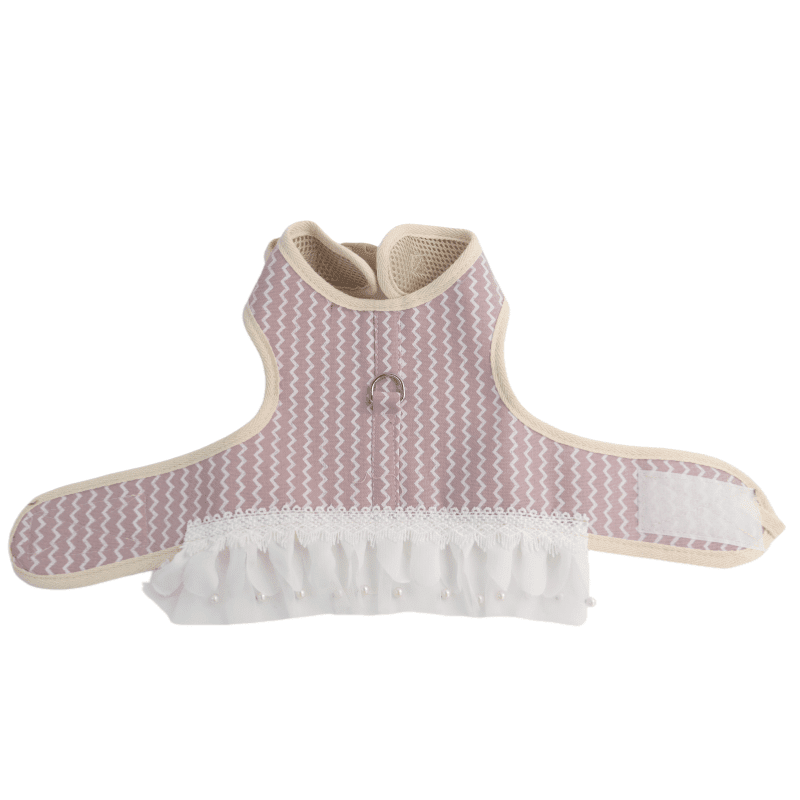 Helepet Nylon Small Pets Leash Harness Dress - M, PINK