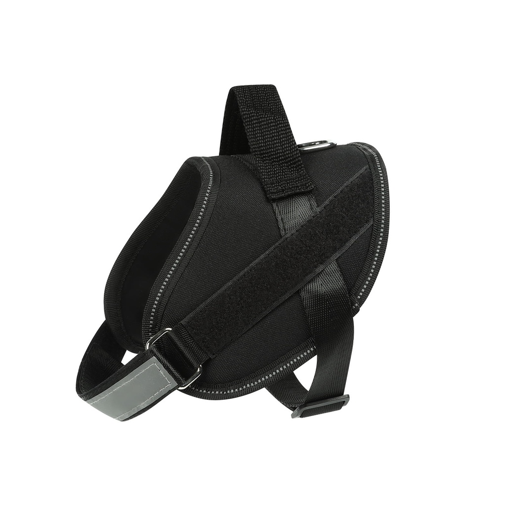 Helepet Police Dog Power Harness - M, BLACK