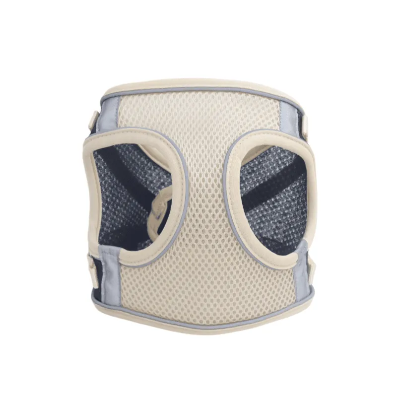 Helepet No Pull Dog Mesh Harness - M, BEIGE