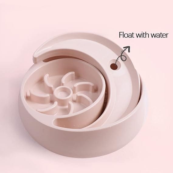 Happy Hunting Slow Feeder Bowl For Dogs 20*4.5cm - Pink