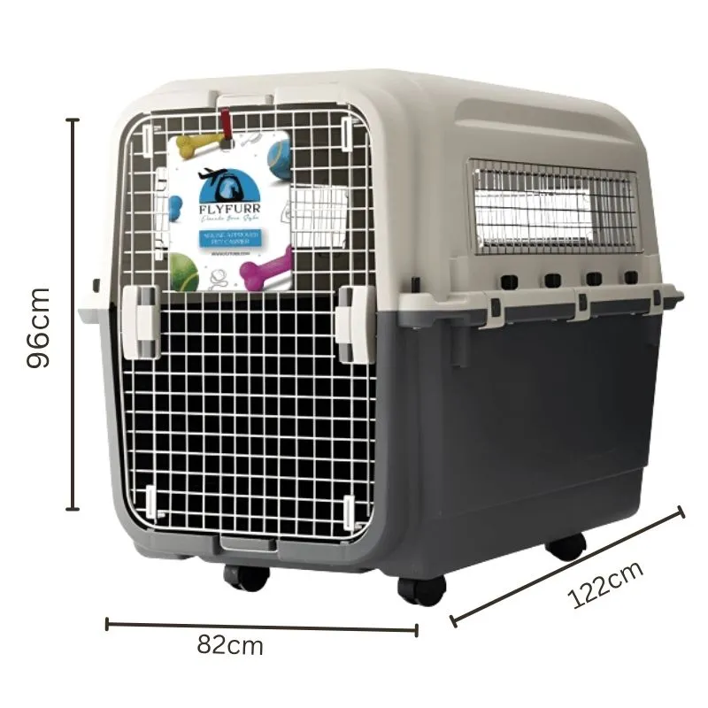 Flyfurr Airline Approved Plastic Pet Transporter-122*82*96cm
