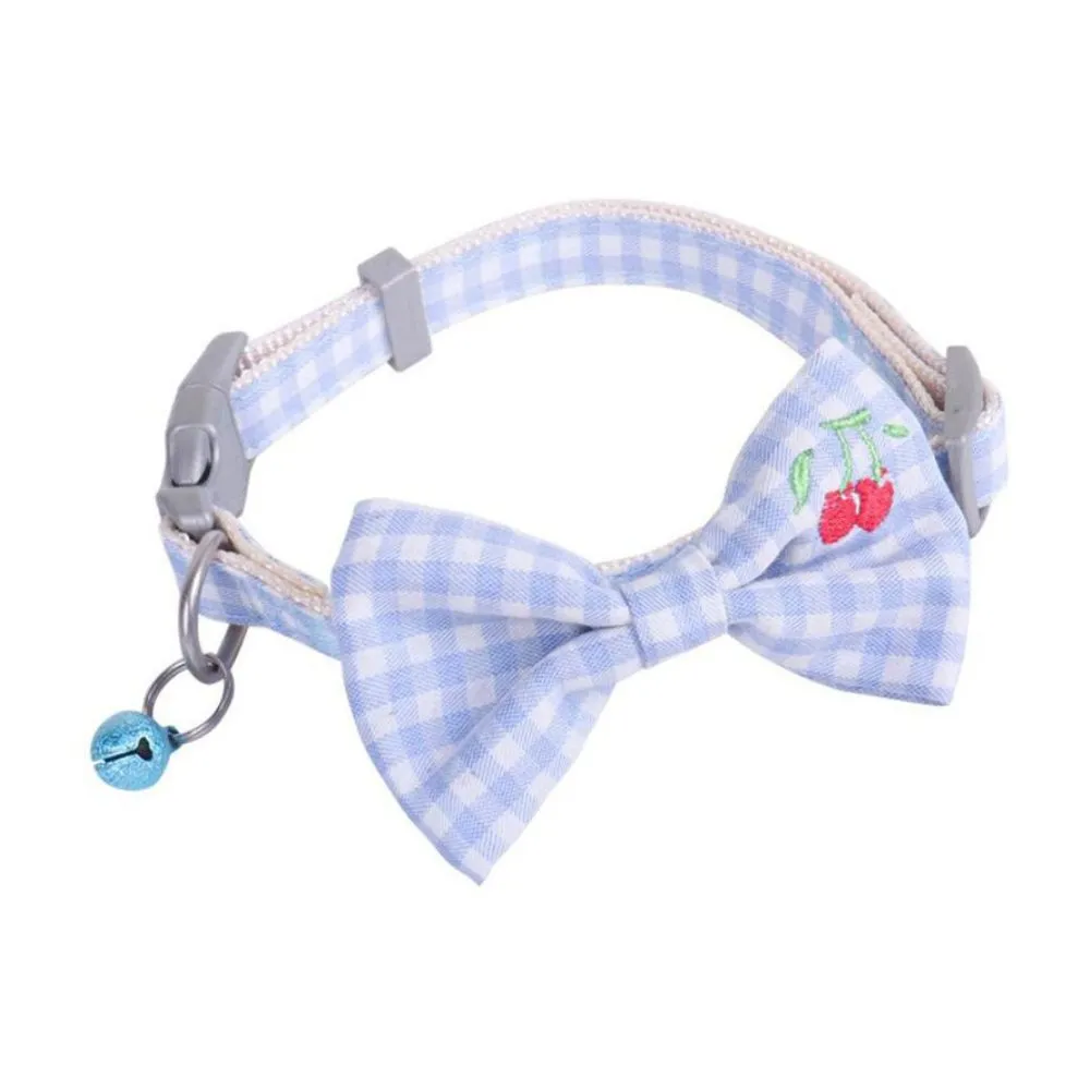 Cozy Paws Adjustable Pet Collar Bow Tie With Bell - Small (24-30cmx1cm)-Blue
