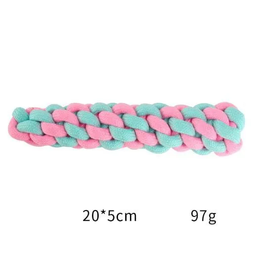 Pets Club Cotton Corn  Dog Toy  Pink