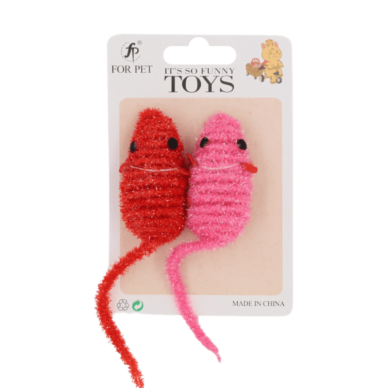 For Pet Glitter Mouse Cat Toy (Mixed Colors)