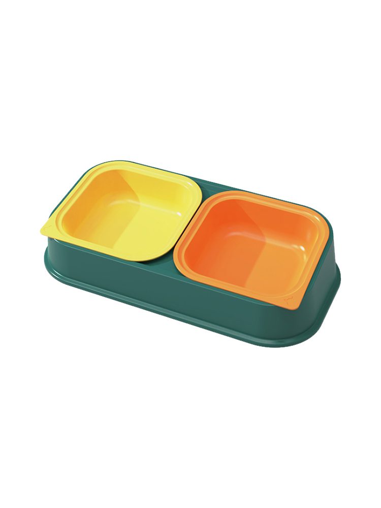 Pakeway Q Bubble Pet Bowl- Green-Large-36.2*20*8.0 Cm